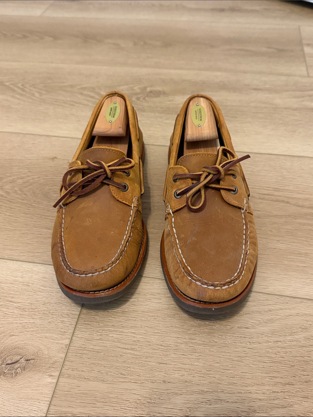Sperry Gold Cup Brown Leather Boat Shoes size 9